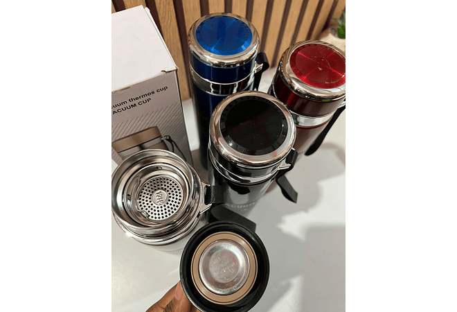 TERMO VACUUM DE 1000 ML/COLORES METÁLICOS MOD # 1803