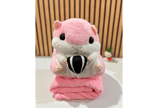 PELUCHE DISEÑO HAMSTER CON FRAZADA MOD# 017 🐿️