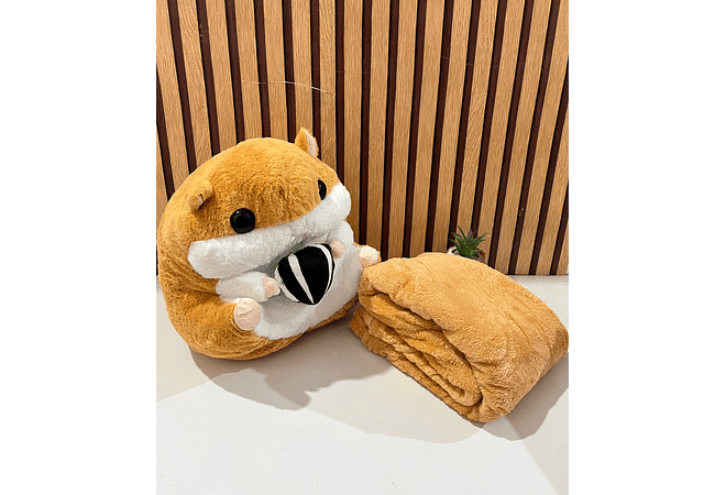 PELUCHE DISEÑO HAMSTER CON FRAZADA MOD# 017 🐿️