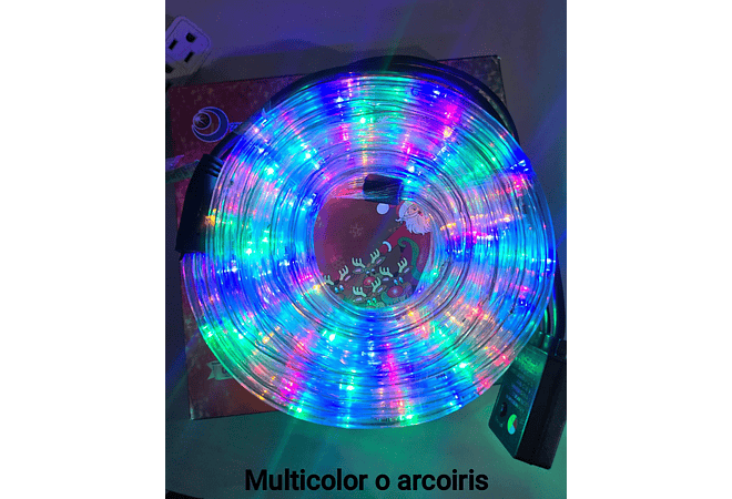 10 MTS MANGUERA NAVIDEÑA VARIOS COLORES MOD# TS-4098 O 4097