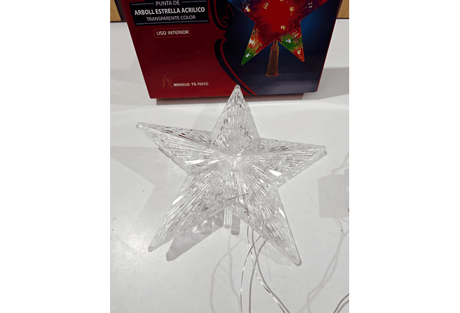 ESTRELLA PARA DECORAR LUZ DE COLORES MOD# TS-7031C💫
