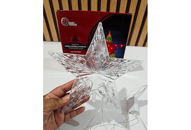ESTRELLA PARA DECORAR LUZ DE COLORES MOD# TS-7031C💫