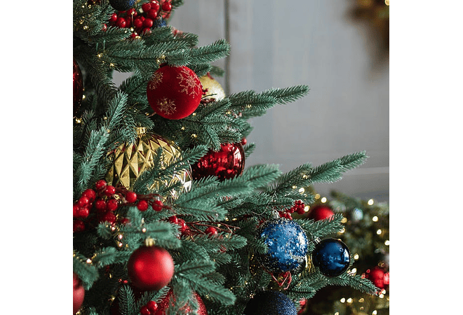 CASITA/CON 12 ADORNOS  NAVIDEÑOS AL AZAR MOD# A17-4718 🎁🎉