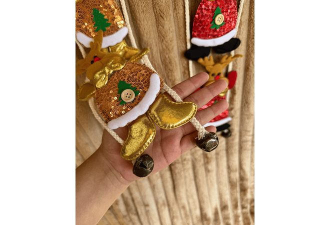 COLGANTE LARGO NAVIDEÑO DE 3 FIGURAS mod#FL15-5T88