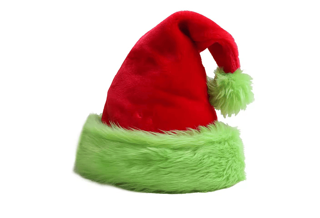 GORRO ROJO CON VERDE SANTA MOD# GRNA-WX30