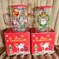 TAZA DE VIDRIO CON TAPA Y CUCHARA DISEÑO NAVIDEÑO DE 500ML MOD# B2116-5X83☃️🎄 - Miniatura 1