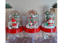 CAPSULA NAVIDEÑA CON LUZ MOD# N2622-7x23