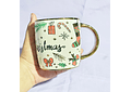 TAZA 350ML CERAMICA GRUESA  MERRY CHRISTMAS MOD# 287-821 🎄  (sin caja)