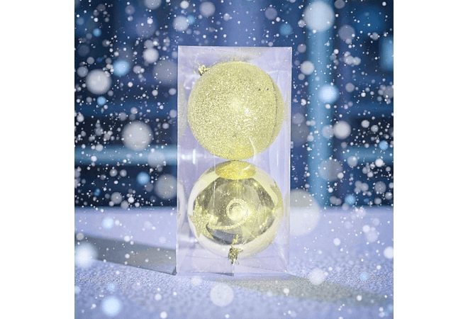 CAJA CON DOS ESFERAS GRANDES MOD# 12E-3X94 ❄️