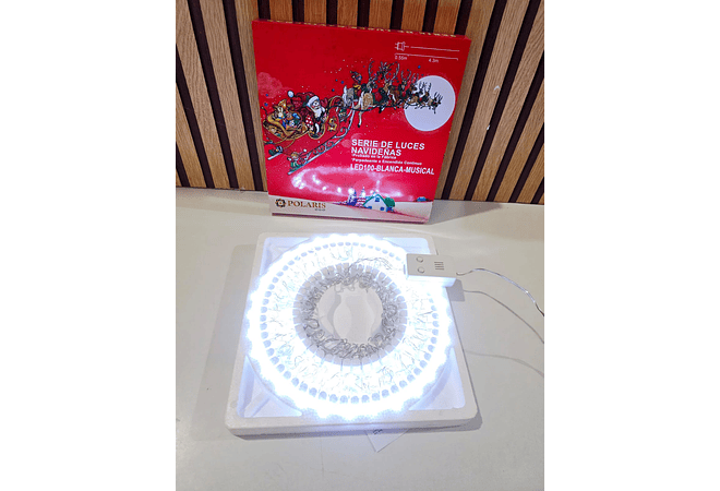 4 MTS SERIE MÚSICAL NAVIDEÑA POLARIS COLOR BLANCO FRÍO ó CALIDO (100 LUCES) MOD# LED-100-BLANCO Ó CALIDO ❄️☃️