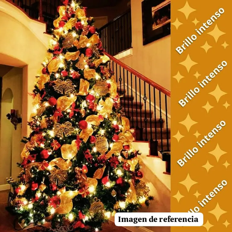 6 MTS SERIE NAVIDEÑA POLARIS MÚSICAL LUZ CALIDA Y BLANCO FRÍO (140 LUCES) MOD# LED-140-CALIDO O 140-BLANCO ❄️🎄 4
