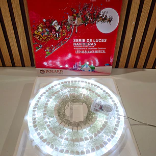 6 MTS SERIE NAVIDEÑA POLARIS MÚSICAL LUZ CALIDA Y BLANCO FRÍO (140 LUCES) MOD# LED-140-CALIDO O 140-BLANCO ❄️🎄