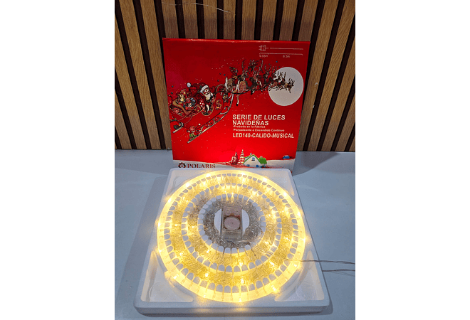 6 MTS SERIE NAVIDEÑA POLARIS MÚSICAL LUZ CALIDA Y BLANCO FRÍO (140 LUCES) MOD# LED-140-CALIDO O 140-BLANCO ❄️🎄