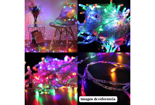 5 MTS SERIE NAVIDEÑA POLARIS MÚSICAL DE COLORES (100 LUCES) MOD# PO-100ST-MULTI ❄️☃️