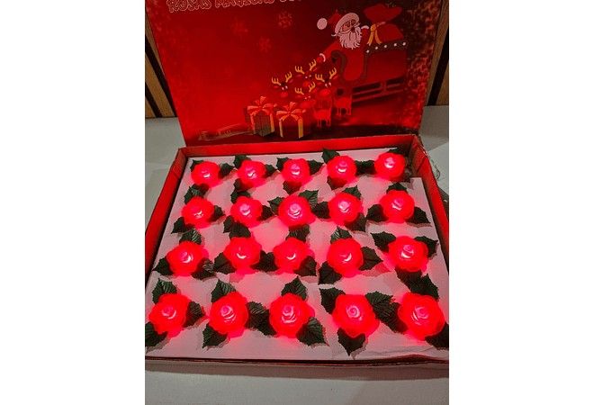 14 MTS SERIE ROSAS CON LUZ LED (COLORES, ROJAS, ROSAS)MOD# TS-7237C, TS-6066RJ O TS-2237RJ