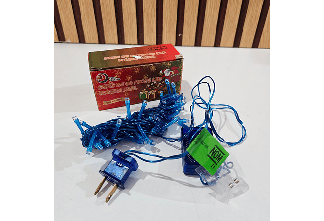 4 MTS SERIE NAVIDEÑA COLOR AZUL MOD# TS-650LAK (60 LUCES) ❄️