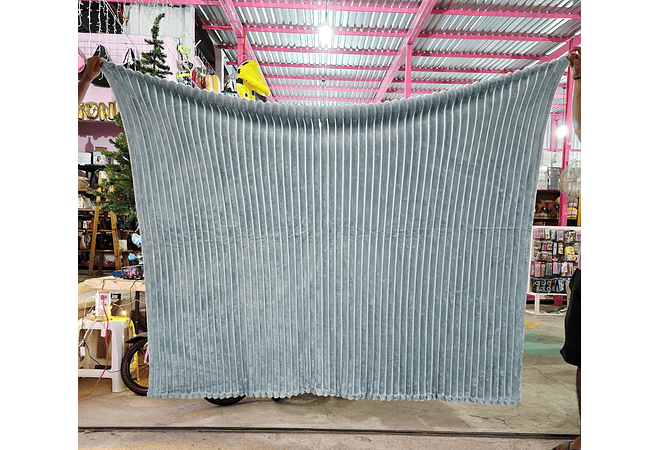 FRAZADA COLORES LISOS MATRIMONIAL 270 X 185CM (CON BOLSA)