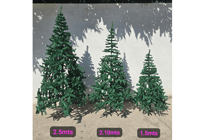ÁRBOL DE NAVIDAD DIFERENTES TAMAÑOS DE 2.5MTS, 2.10MTS Y 1.5MTS🌲PINO