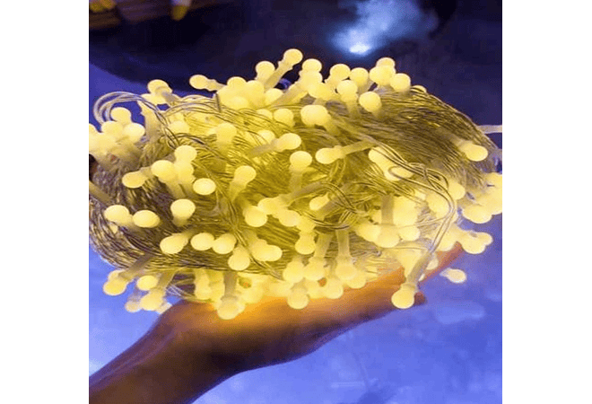 27 MTS SERIE NAVIDEÑA DIAMANTE ESFERITAS MICROFONO CALIDA (500 LUCES) MOD# 352-127❄️