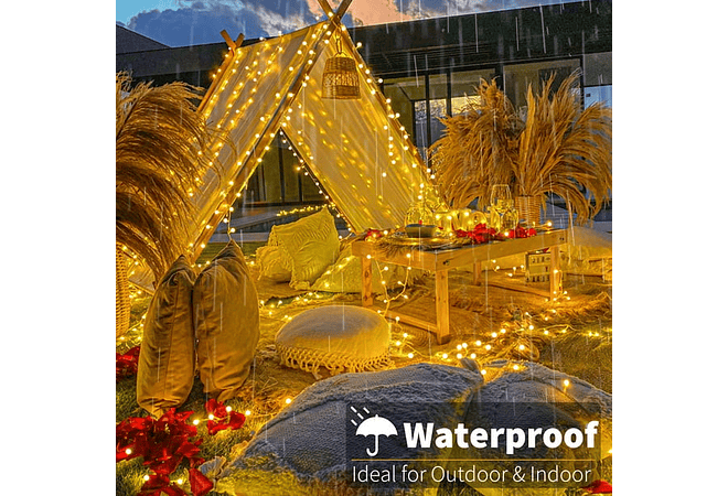 27 MTS SERIE NAVIDEÑA DIAMANTE ESFERITAS MICROFONO CALIDA (500 LUCES) MOD# 352-127❄️