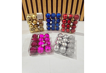 CAJITA CON 12 ESFERITAS NAVIDEÑAS MOD# 12B-1