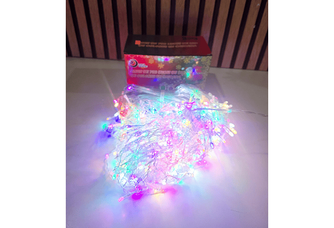 14 MTS CASCADA ZHU GANG DE COLORES  (CON 700 FOQUITOS)  MOD# TS-6608 🌟