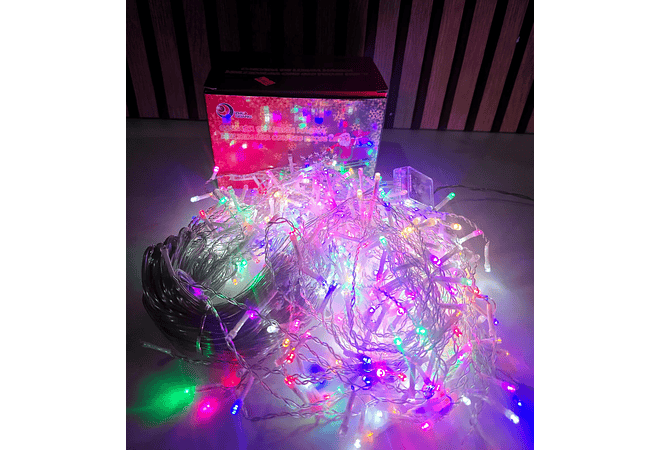 12MTS CASCADA ZHU GANG DE COLORES  (CON 600 FOQUITOS)  MOD# TS-6607C🌟