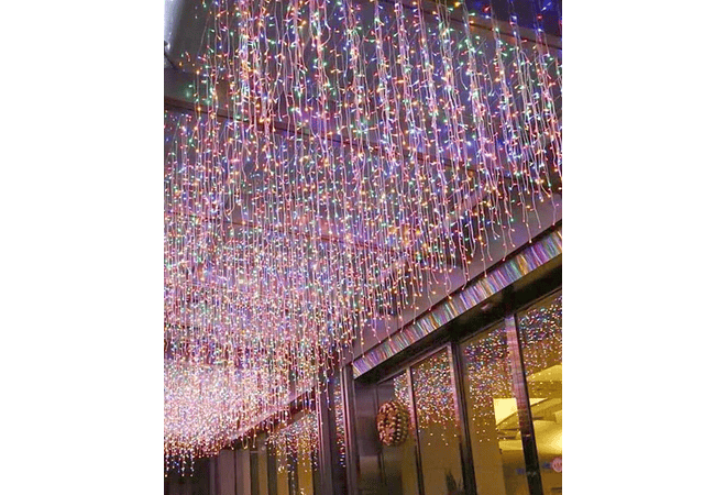 24MTS CASCADA ZHU GANG DE COLORES  (CON 1,200 FOQUITOS)  MOD# TS-6112C🌟