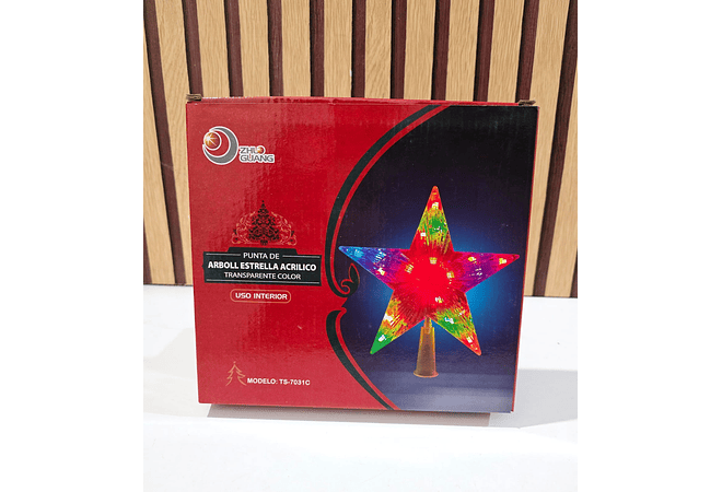 ESTRELLA PARA DECORAR LUZ DE COLORES MOD# TS-7031C💫