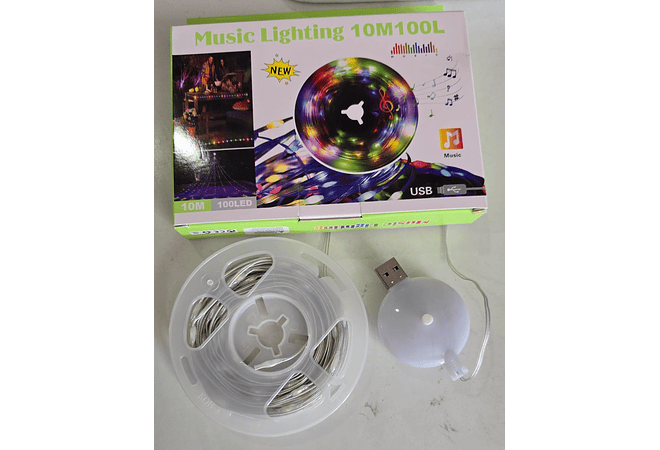 10MTS SERIE MUSICAL LIGHTING 10M MOD# LU2 EN CAJITA