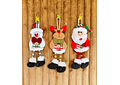 COLGANTE PERSONAJE NAVIDEÑO CON BOTÓN MOD# N2487-1X41