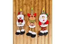 COLGANTE PERSONAJE NAVIDEÑO CON BOTÓN MOD# N2487-1X41