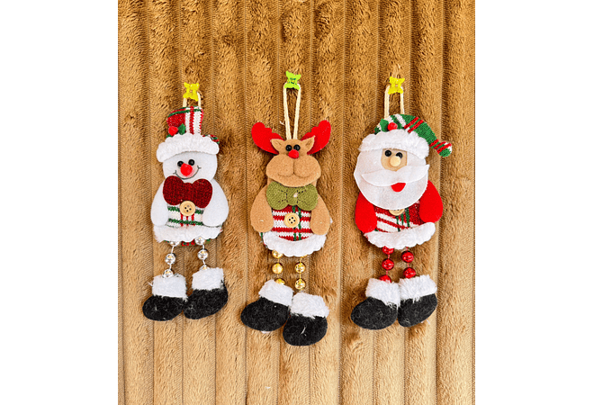 COLGANTE PERSONAJE NAVIDEÑO CON BOTÓN MOD# N2487-1X41