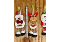 COLGANTE PERSONAJE NAVIDEÑO CON BOTÓN MOD# N2487-1X41