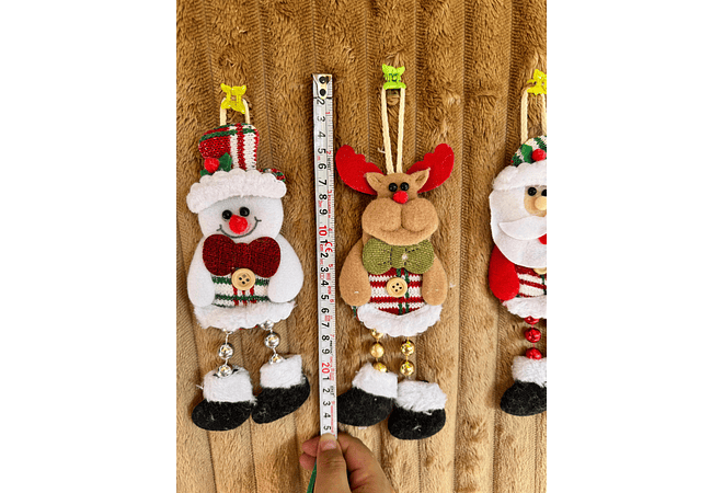 COLGANTE PERSONAJE NAVIDEÑO CON BOTÓN MOD# N2487-1X41