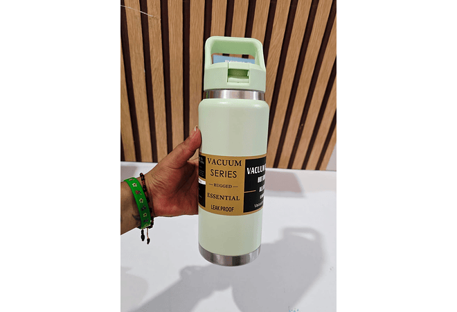 TERMO CON AGARRADERA DE 800 ML(STAINLESS STEEL) MOD# FAB-5