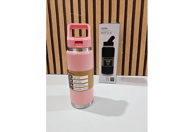 TERMO CON AGARRADERA DE 800 ML(STAINLESS STEEL) MOD# FAB-5