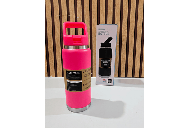 TERMO CON AGARRADERA DE 800 ML(STAINLESS STEEL) MOD# FAB-5