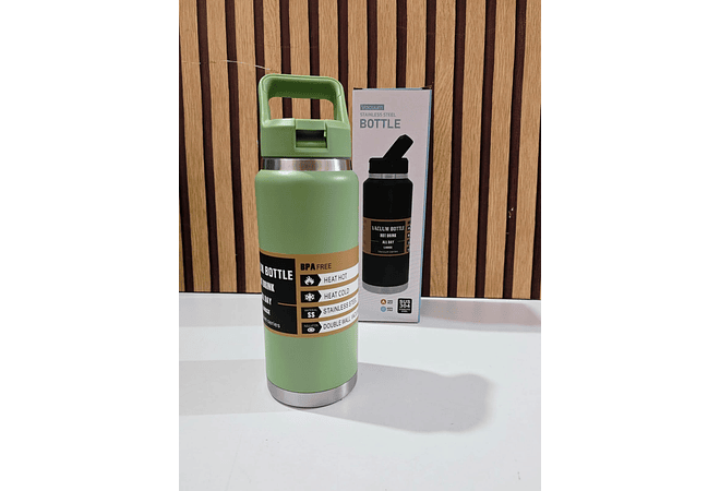 TERMO CON AGARRADERA DE 800 ML(STAINLESS STEEL) MOD# FAB-5