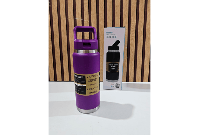 TERMO CON AGARRADERA DE 800 ML(STAINLESS STEEL) MOD# FAB-5