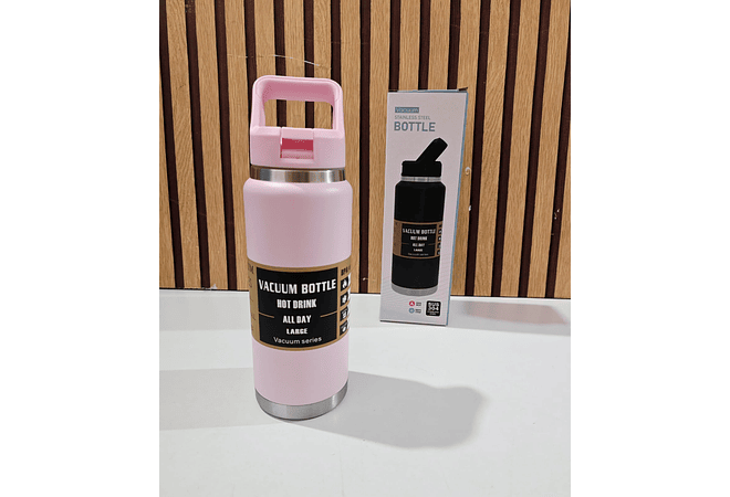 TERMO CON AGARRADERA DE 800 ML(STAINLESS STEEL) MOD# FAB-5
