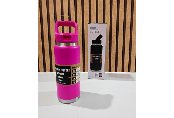 TERMO CON AGARRADERA DE 800 ML(STAINLESS STEEL) MOD# FAB-5