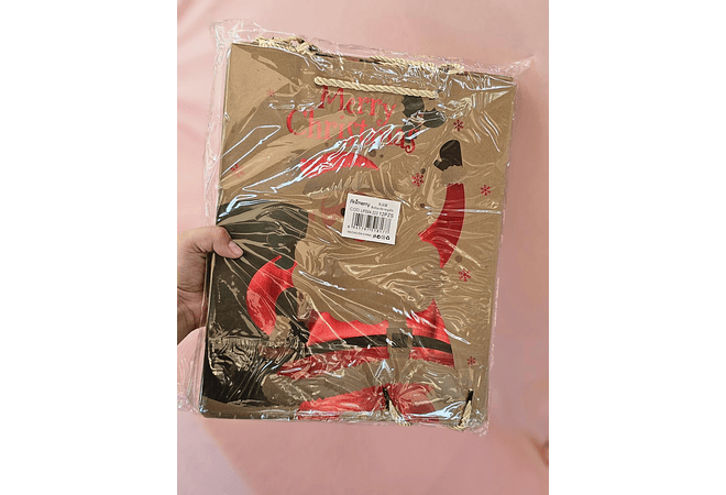 DOCENA DE  BOLSAS PARA REGALO DISEÑO NAVIDAD (CHICA MEDIANA O GRANDE) # LPD04-222 -223 - 224🎄 🎁🛍️