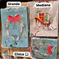 DOCENA DE  BOLSAS PARA REGALO DISEÑO NAVIDAD (CHICA MEDIANA O GRANDE) AZUL/PLATEADO LPD93-217-218-219🎄 🎁🛍️  - Miniatura 1