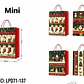 DOCENA DE  BOLSAS PARA REGALO DISEÑO NAVIDAD (PEQUEÑA CHICA MEDIANA O GRANDE) AZUL/PLATEADO LPD71-137 - 138 - Miniatura 4