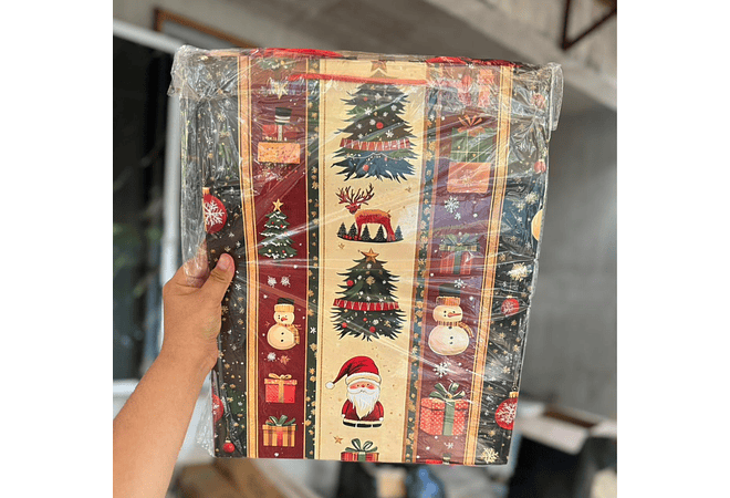 DOCENA DE  BOLSAS PARA REGALO DISEÑO NAVIDAD (PEQUEÑA CHICA MEDIANA O GRANDE) AZUL/PLATEADO LPD71-137 - 138