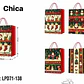 DOCENA DE  BOLSAS PARA REGALO DISEÑO NAVIDAD (PEQUEÑA CHICA MEDIANA O GRANDE) AZUL/PLATEADO LPD71-137 - 138 - Miniatura 9