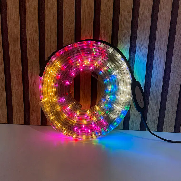 10 MTS MANGUERA PLANA/LUZ LED DE COLORES MOD# T10401C 1