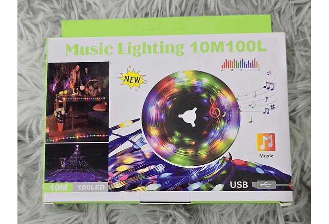 10MTS SERIE MUSICAL LIGHTING 10M MOD# LU2 EN CAJITA