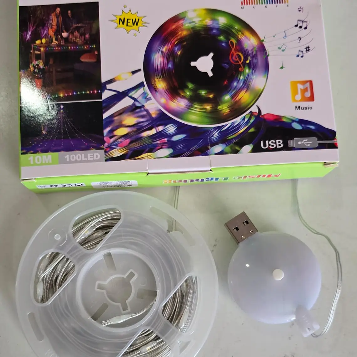 10MTS SERIE MUSICAL LIGHTING 10M MOD# LU2 EN CAJITA 7